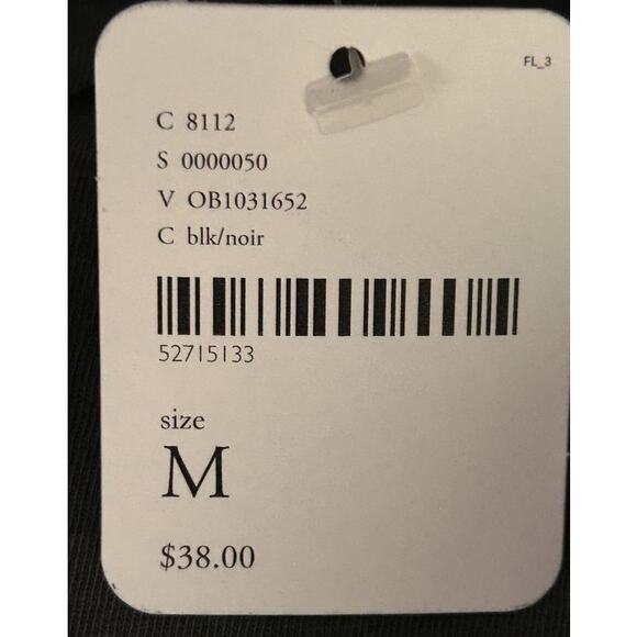 NWT We The Free Aubrey One Shoulder Black Cotton Tee Medium - Picture 6 of 9